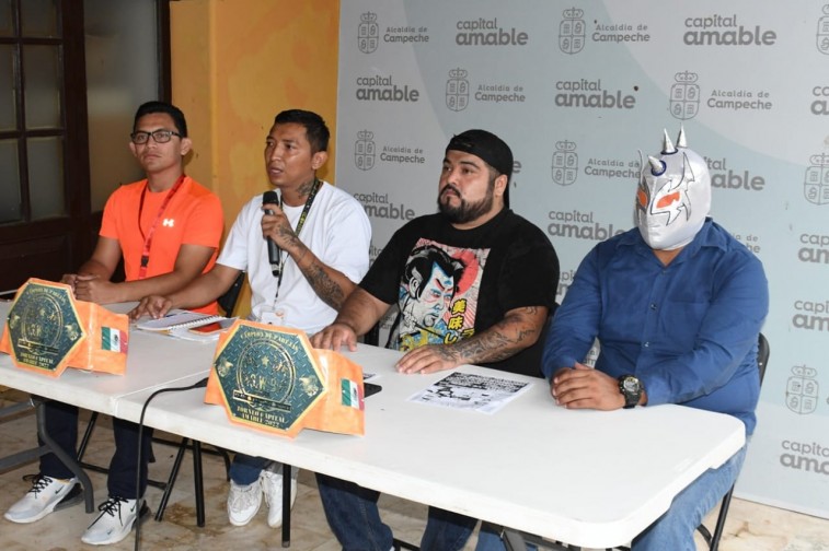 Alcaldía de Campeche presenta cartelera oficial de la función de Lucha Libre “San Francisco 2022”