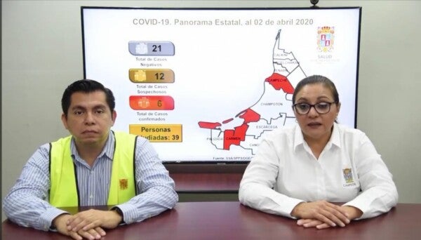 Confirman el sexto caso positivo de Covid-19 en Campeche