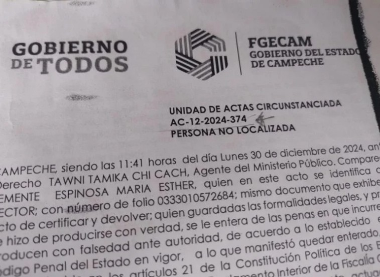 FISCALÍA DE CAMPECHE OMITE DENUNCIAS EN CASOS DE DESAPARICIÓN